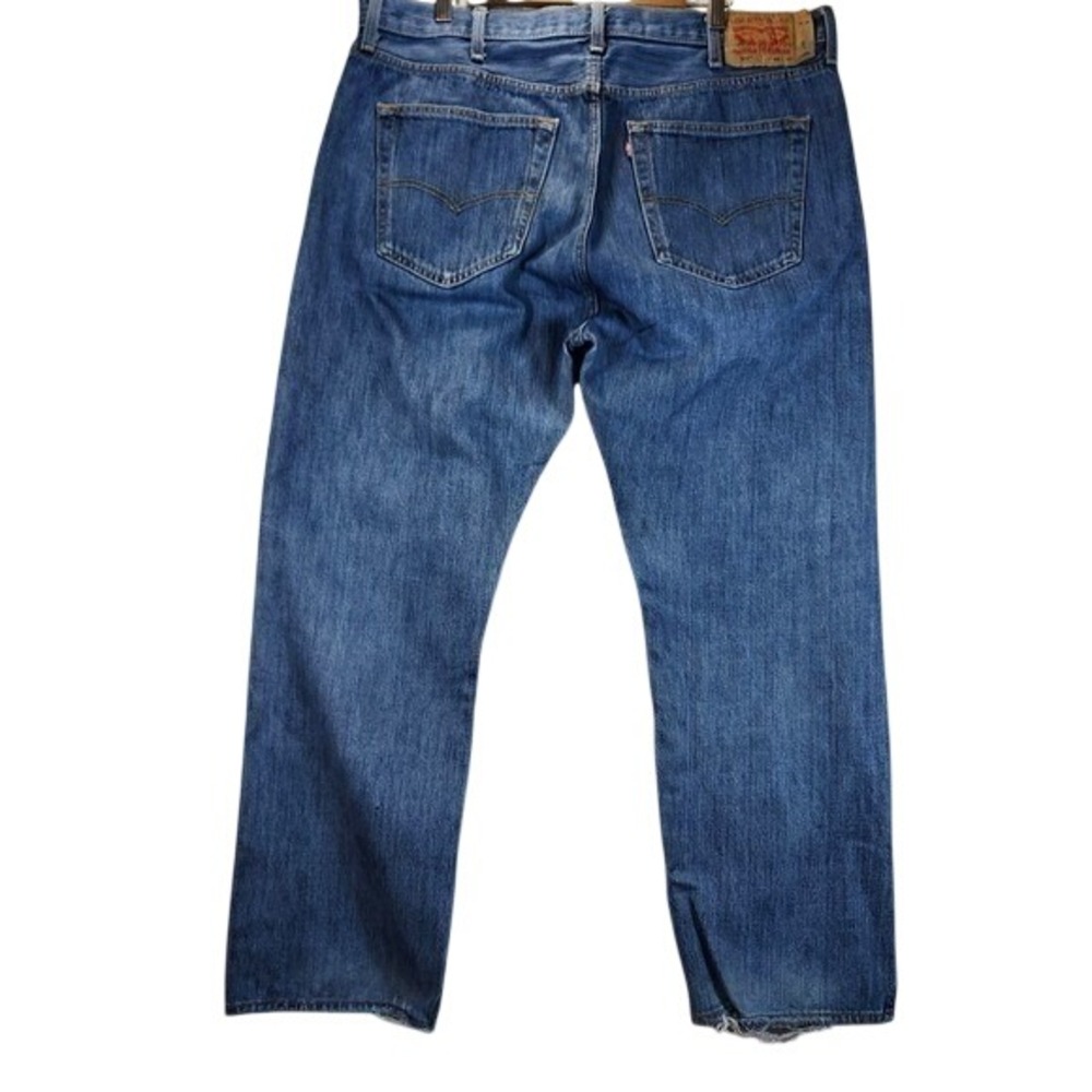 Levi Strauss‎ Co 501 Mens Jeans Button Fly Blue Wash W40 L30